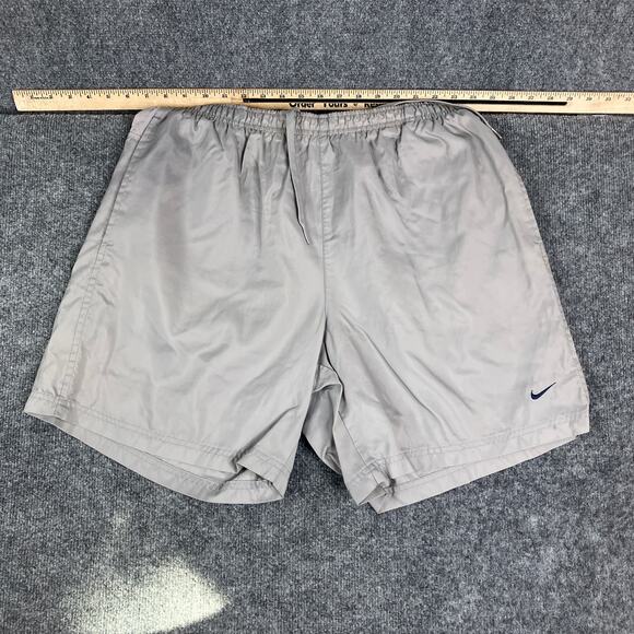 Nike Athletic Shorts Mens Size XL Gray Lightweight Lined Drawstring Running - Picture 1 of 9
